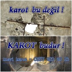 Karot, bu değil, Karot, budur, Mavi karot, Karotcu, 0537 920 40 25